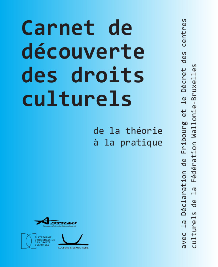 Couverture carnet de découverte des droits culturels
